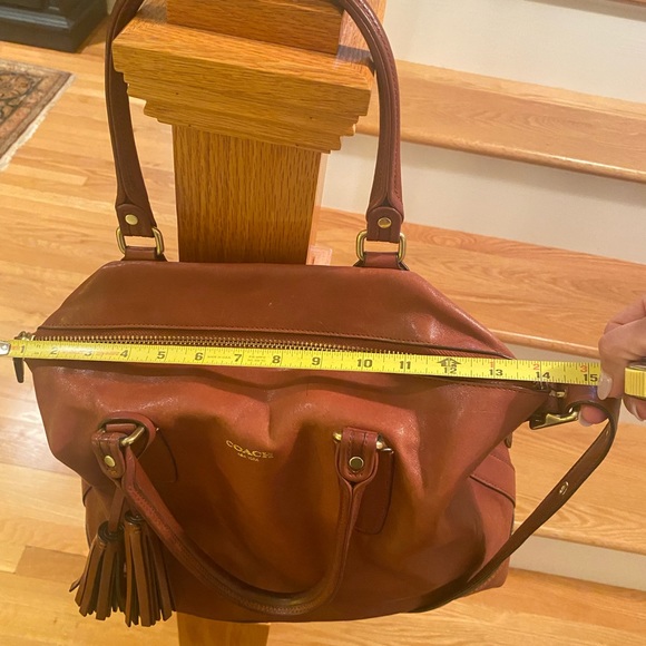 Coach Camel shoulder and handbag